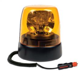 פנס מסתובב מגנטי נורת הלוגן  SYF-30  7744 מהבהב - חיבור למצית