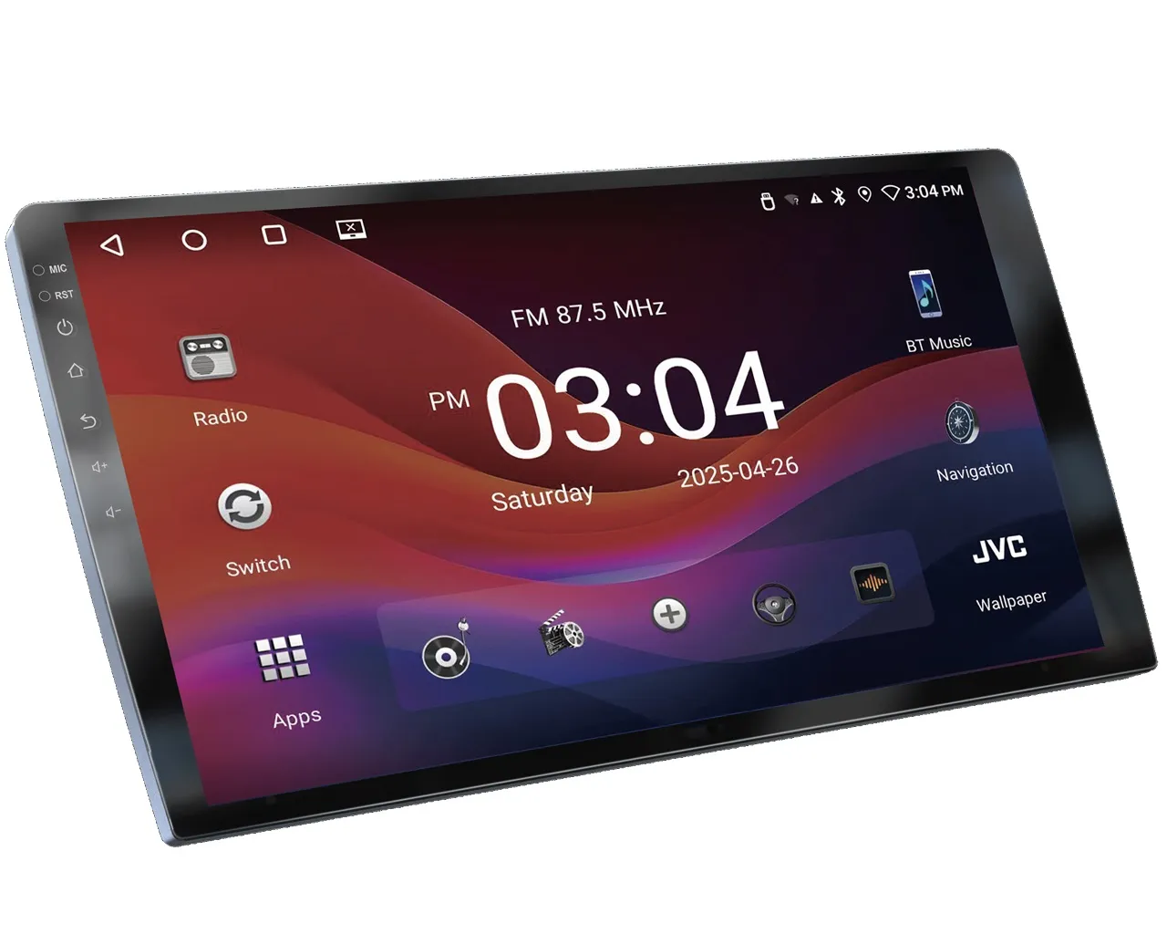 מערכת מולטימדיה JVC KW-U3500-09 מערכת הפעלה אנדרואיד לרכב 4 ג'יגה זיכרון - 9 אינטש